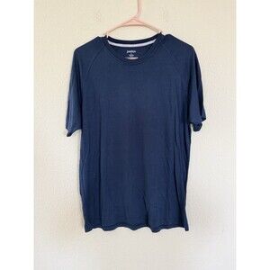 Jambys Unisex Short Sleeve MicroModal Crew JamTee Navy Blue Size Small Pj Top